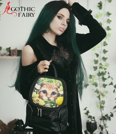 Rucsac mic elegant imagine 3D Pisicuta varatica Acest - anuntul.ro 
